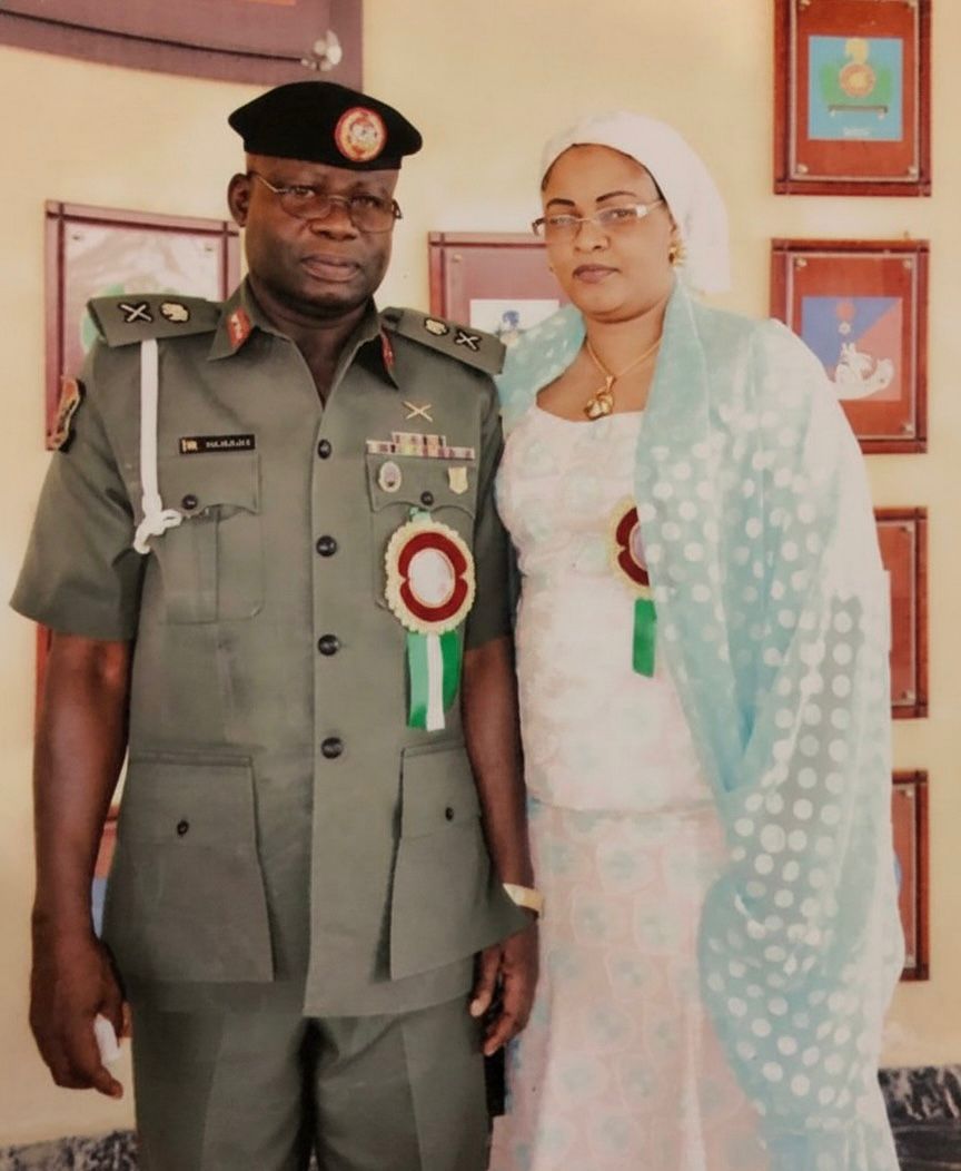 Major General Alkali with his beloved wife
